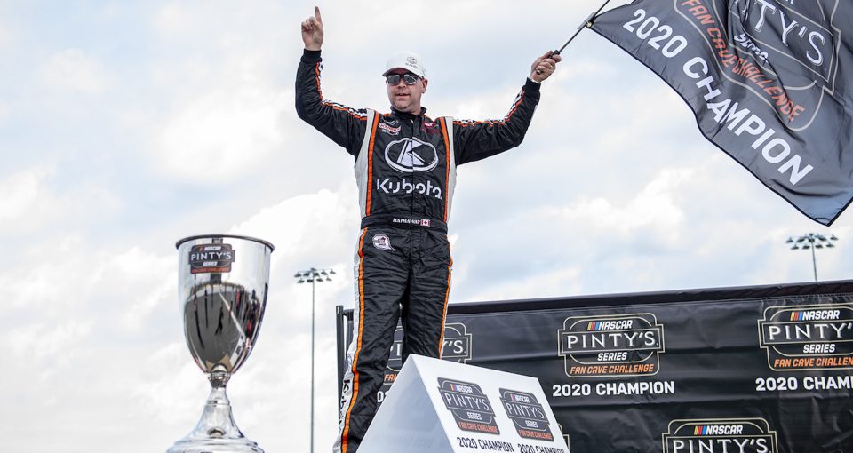 HAGERSVILLE, ON - SEPTEMBER 12: The NASCAR Pinty’s series at Jukasa Motor Speedway in Hagersville, Ontario, Canada on Saturday, September 12, 2020. (Photo by Matthew Manor/NASCAR)