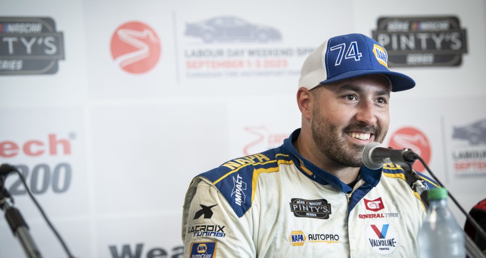 BOWMANVILLE, ON - SEPT 2: The NASCAR Pinty’s series at Canadian Tire Motorsport Park in Bowmanville, Ontario, Canada on Saturday September 2, 2023. (Photo by Matthew Manor/NASCAR)