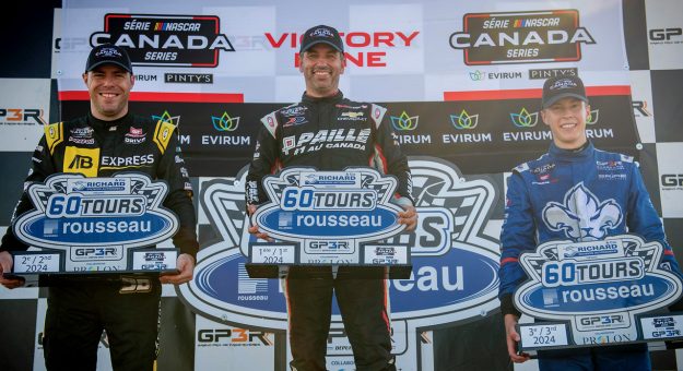 Visit Marc-Antoine Camirand Wins the Eventful 60-Lap Rousseau Métal Race in the Streets of Trois-Rivières! page