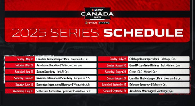 Visit NASCAR Canada Series Announces 2025 Schedule page