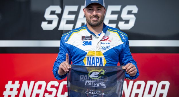 Visit Kevin Lacroix Earns E3 Spark Plugs Pole Award Ahead of the Leland Industries 250 page