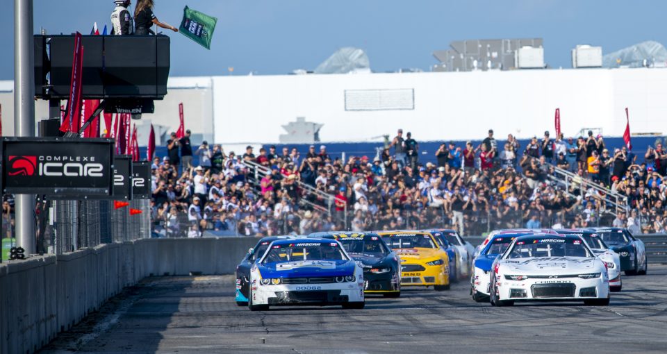 MIRABEL, QC - AUGUST 24 2024: The NASCAR Canada Series at ICAR race track in Mirabel Quebec, Canada on Saturday August 24, 2024. (Photo by Matthew Manor/NASCAR)