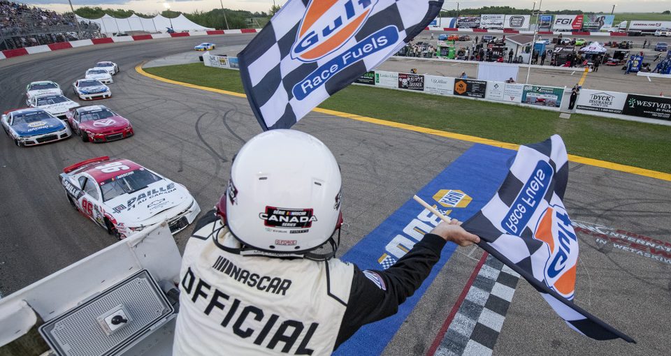 EDMONTON, ON - JULY 12: The NASCAR Canada Series at Edmonton International Raceway in Wetaskiwin, Alberta, Canada on Saturday, July 12, 2025. (Photo by Matthew Manor/NASCAR)