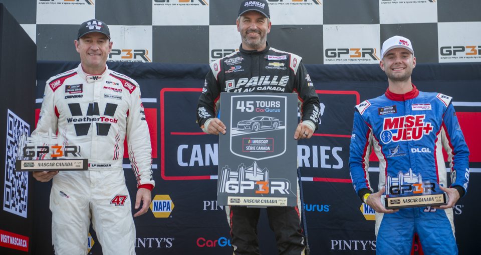 TROIS-RIVIÈRES, QC - AUGUST 9 2026: The NASCAR Canada Series CarGurus 45 at GP3R in Trois-Rivières, Quebec, Canada on Sunday August 9, 2026. (Photo by Matthew Manor/NASCAR)